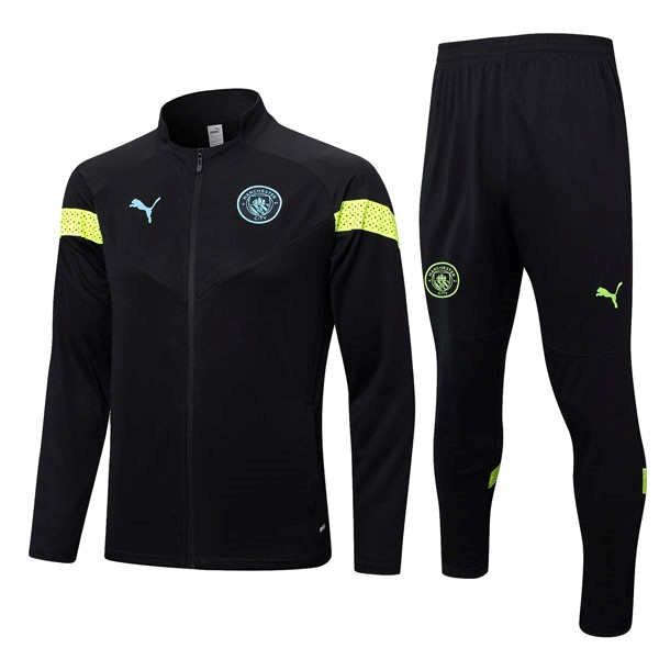 Survetement Manchester City 2022-23 Noir Jaune